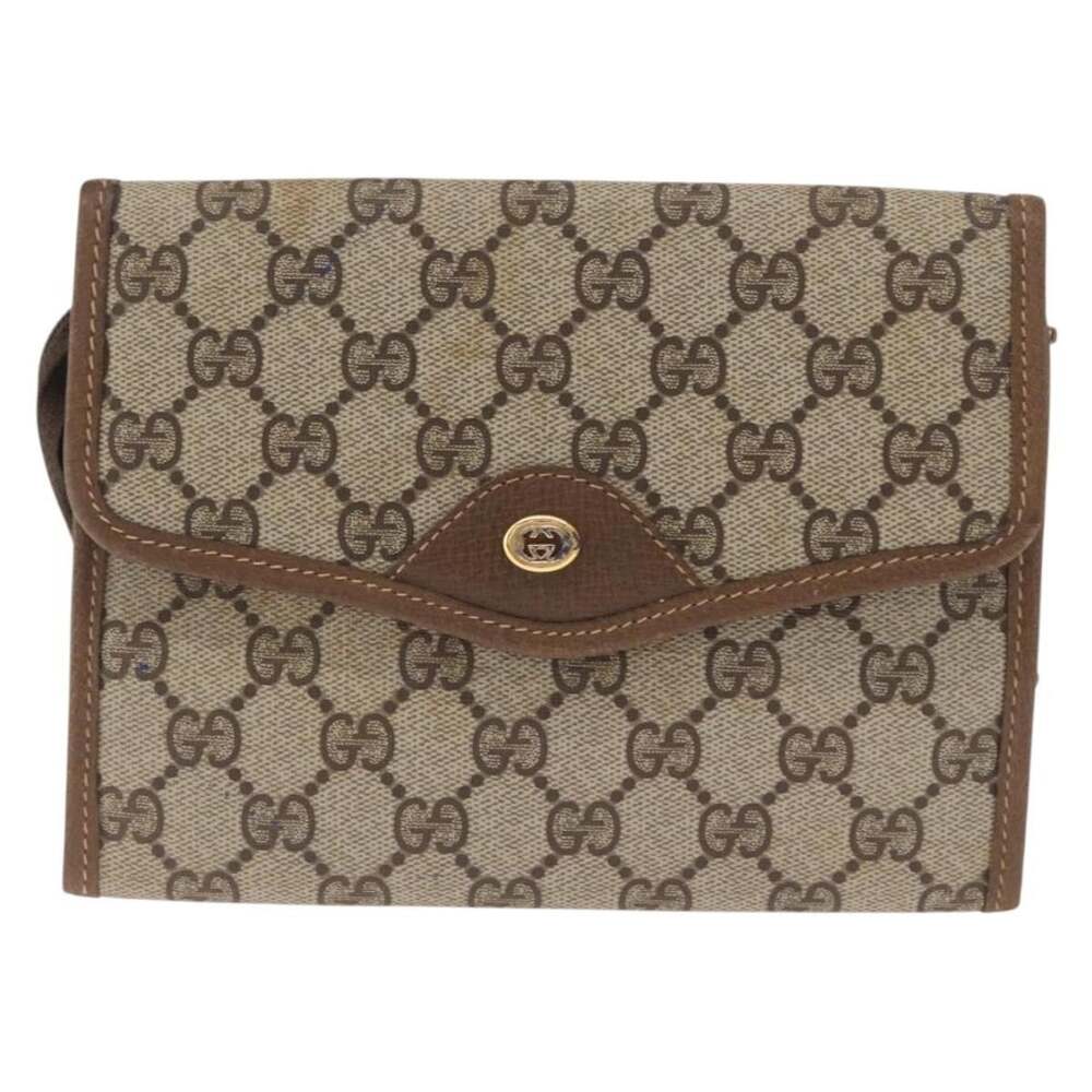 Gucci GG Supreme Shoulder Bag Beige